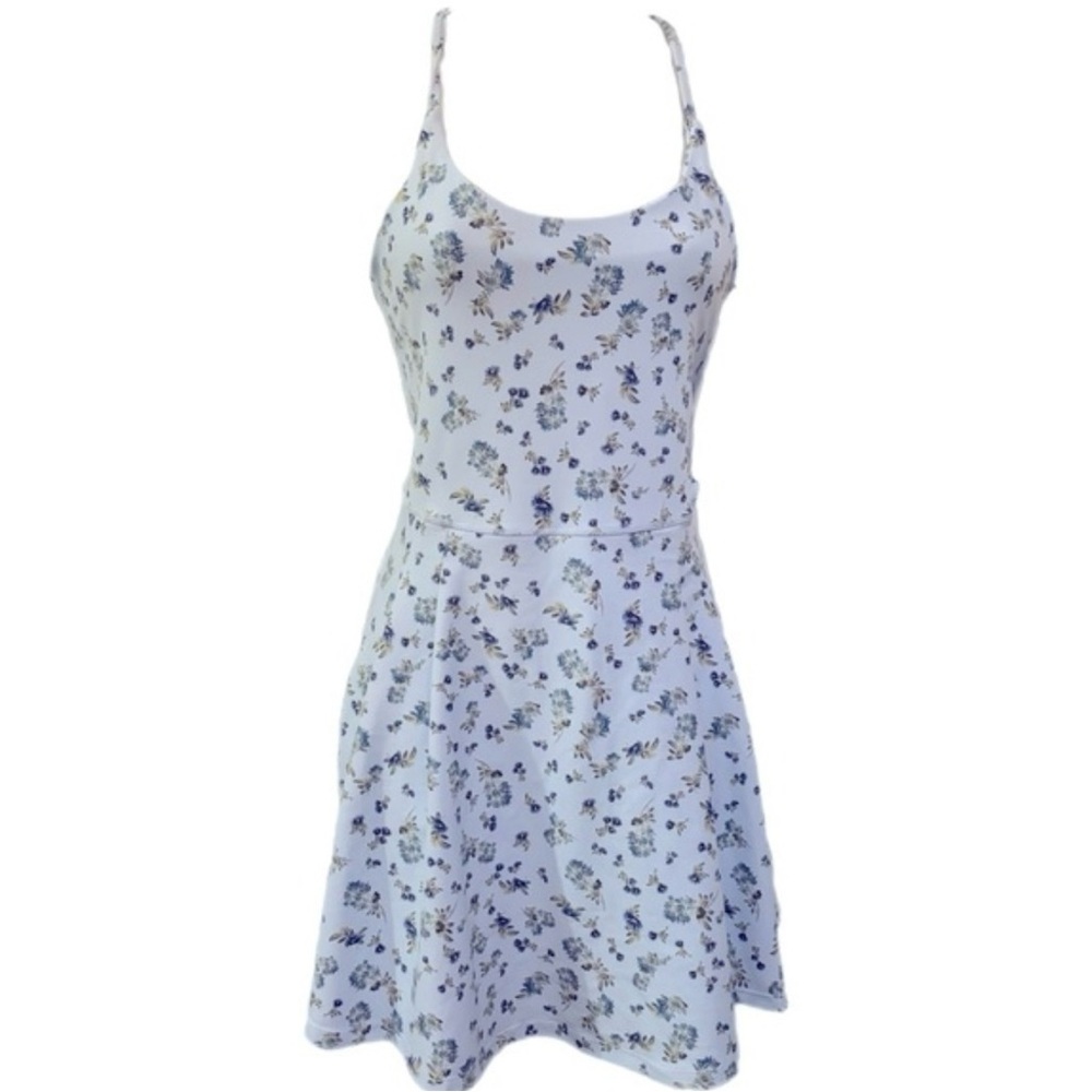 🆕 Sage Collective Dress Winter Ditsy Blue Floral Shelf Bra Shorts Skort 8 10 M